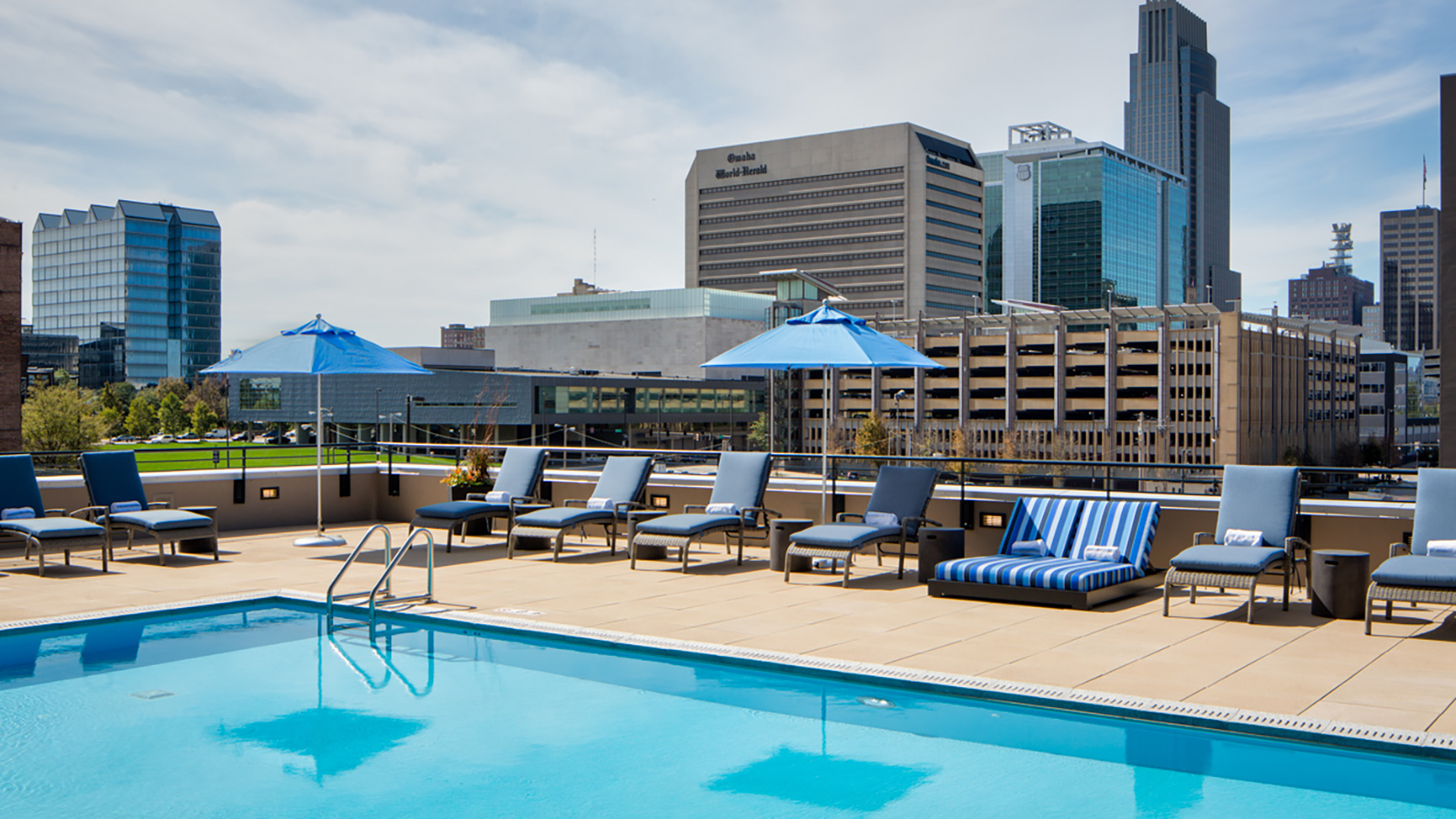 Rooftop Pool Downtown Omaha