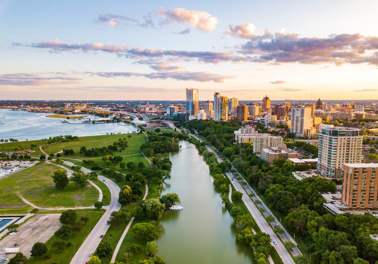 Milwaukee Aerial Skyline