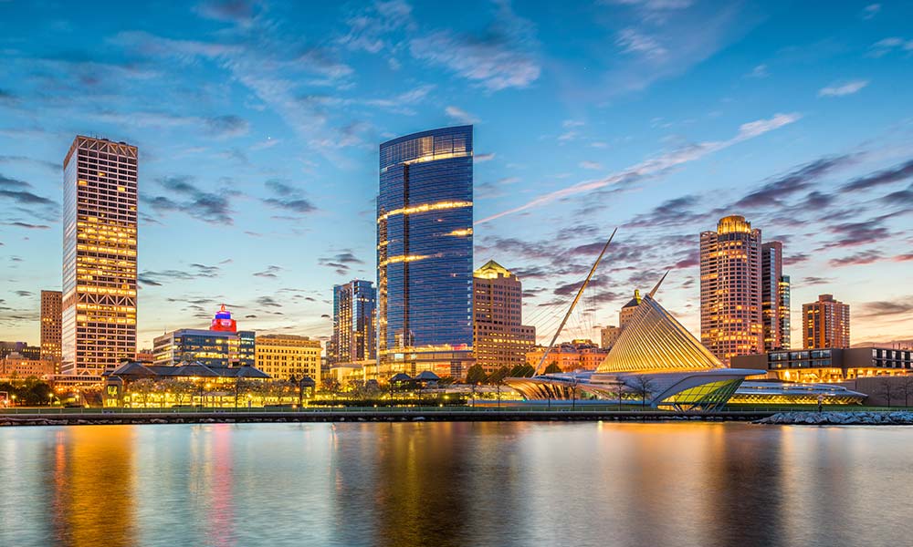 Milwaukee City Skyline