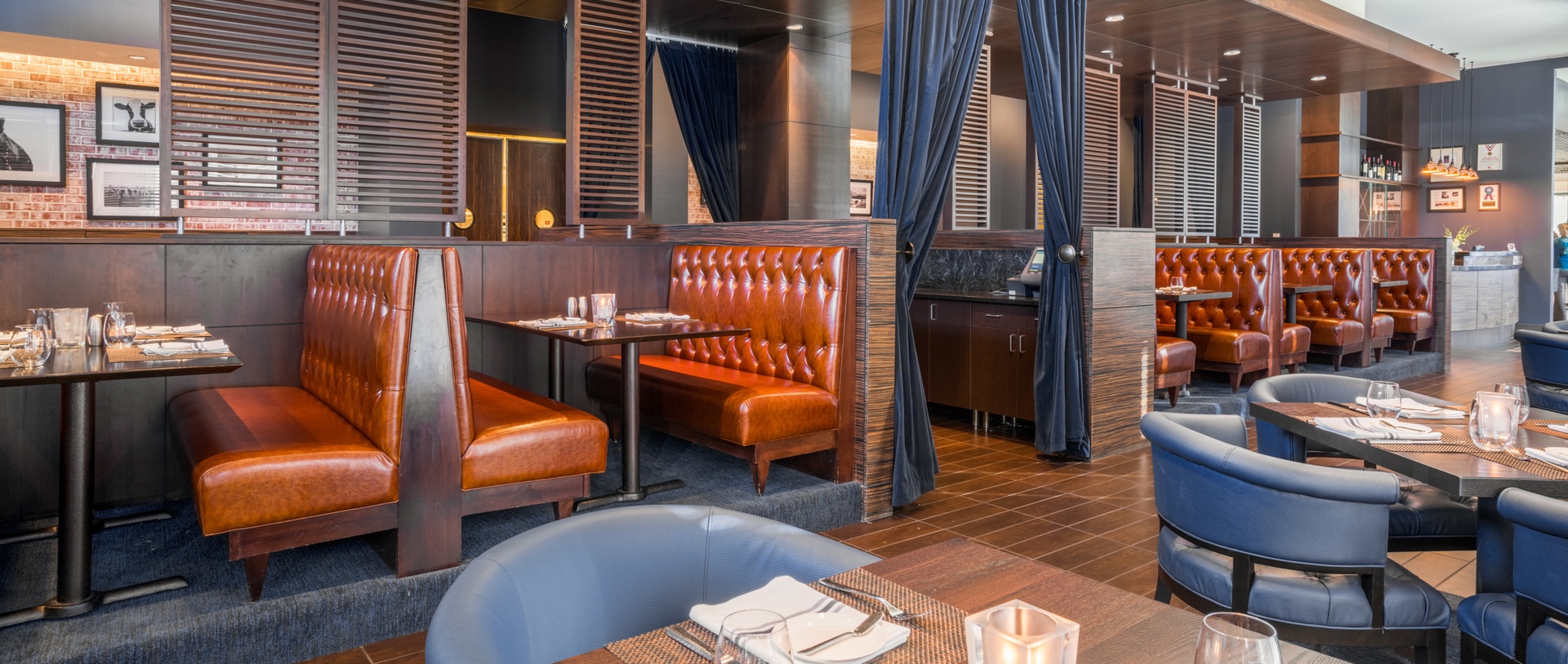 The view from inside Bloomington Chophouse