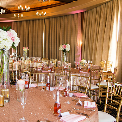 indoor Misora room wedding reception in the Platinum Hotel