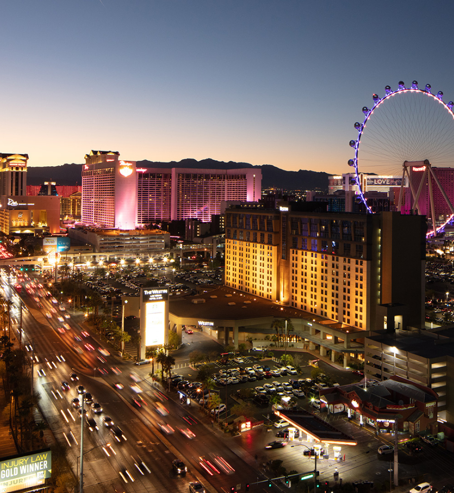 View of the Las Vegas Strip from The Platinum Hotel