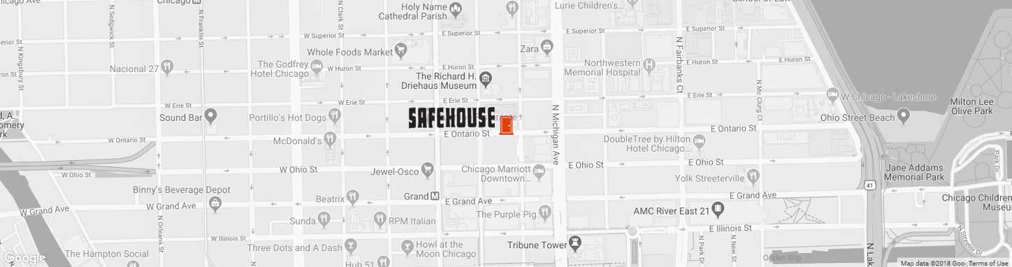 Fun Restaurants In Chicago Spy Bar Safehouse Screenshot Of The Safe House S Secret Location On Google Maps